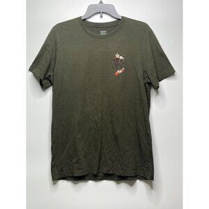 Rad Coffee Olive Green Devil Skate Graphic Tee L